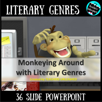 Preview of Literary Genres PowerPoint Lesson