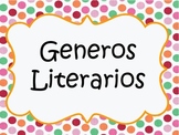 Literary Genres Spanish posters / Generos Literarios en es