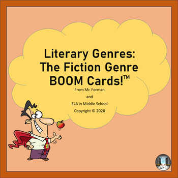 Preview of Literary Genres The Fiction Genre BOOM! Cards TM DIGITAL REMOTE READY