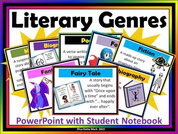 Preview of Literary Genres with Student Booklet