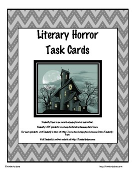 Preview of Literary Horror Task Cards