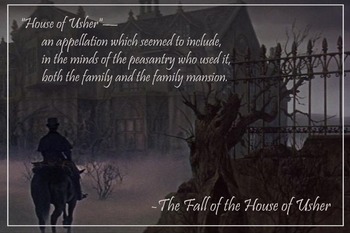 Preview of Literary Poster - The Fall of the House of Usher