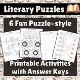 Literary Puzzles: Word Search, Crossword, Riddles, Connect