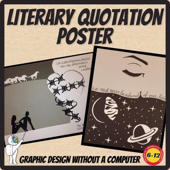 Preview of Literary Quotation Poster, Shape, Graphic Design, Calligraphy
