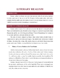 Literary Realism (Lesson Notes and PowerPoint Presentation)