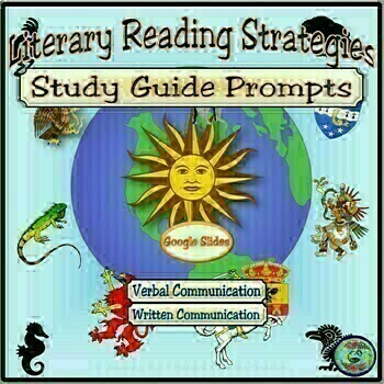 Preview of Literary Study Guide Prompts and Reading Strategies for Google Apps