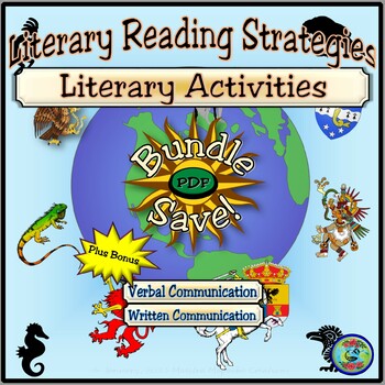 Preview of Literary Study Guide Prompts and Reading Strategy Bundle