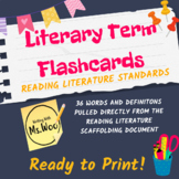Literary Term Flashcards for Elementary Students 
