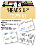 Literary Terms Activity Game: "Heads Up" CopyCat