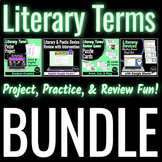 Literary Terms Literary Devices BUNDLE | Project, Practice