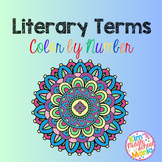 Preview of Literary Terms Color by Number End of the Year Review