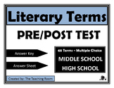 Literary Terms Pre/Post Test