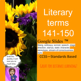 Literary Terms Devices Slide Show for 141-150 using Google Apps™-