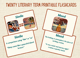 Hearth & Story Literary Terms Flashcards | Poetry | Homesc