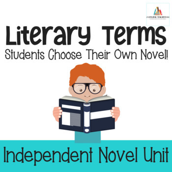 Preview of Teach Literary Terms with Book Clubs! Independent Novel Study for Middle School