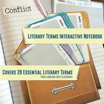 Preview of Literary Terms Interactive Notebook Pieces