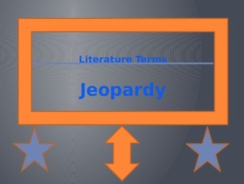 Preview of Literary Terms Jeopardy - PA/Keystone Prep