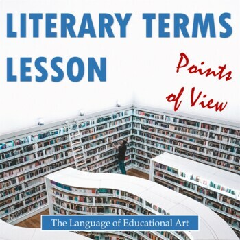 Preview of Literary Terms Lesson for Points of View — Presentation, PDF, & Google Form