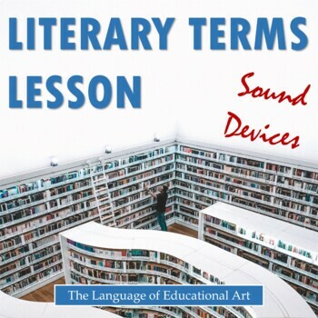 Preview of Literary Terms Lesson for Sound Devices FREEBIE — Presentation, Google Form