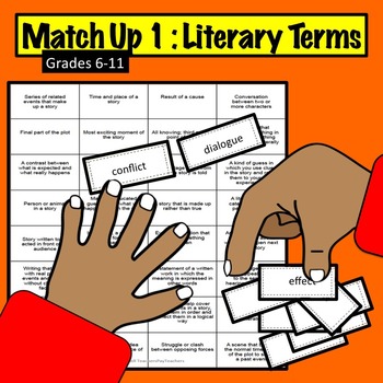 Preview of Match Up #1 : Literary Terms Game