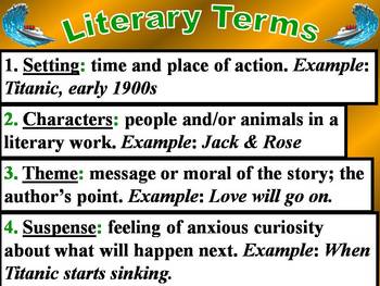 Literary Terms Notes PowerPoint by Mignon | TPT