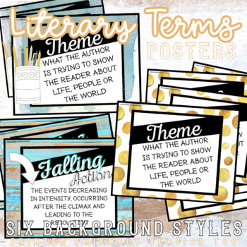 Literary Terms Posters PLUS Bonus Group Direction Posters | TpT
