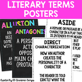 Literary Terms Posters for Middle School