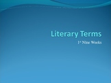 Literary Terms PowerPoint Quick Review