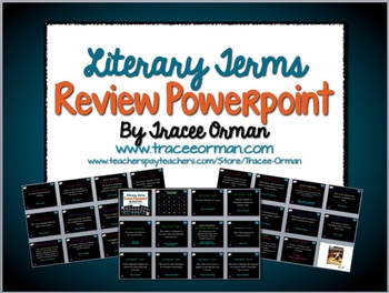 Preview of Literary Terms Review Game Powerpoint