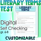 Literary Terms Test Google Form 