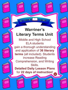 Preview of Literary Terms Unit