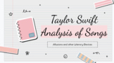 Literary Terms with Taylor Swift