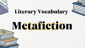 Preview of Literary Vocabulary:  Metafiction