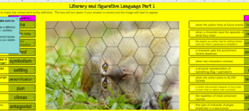 Preview of Literary and Figurative Language Part 1 - Monkey Puzzle Reveal