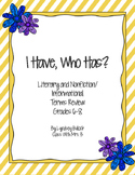 Literary and Nonfiction Terms Review Games: I Have, Who Has?