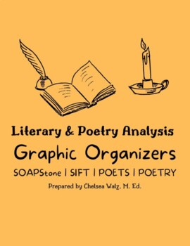 Literary and Poetry Analysis Graphic Organizers by Teacher Turned Tutor