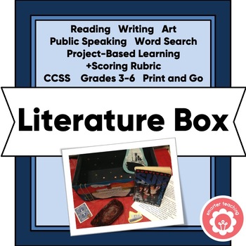 Preview of Project Based Book Report Design a Literature Box CCSS Grades 3-6 Print and Go