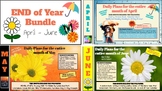 Literacy Bundle for the END of Year PUSH! THREE MONTHS (Ap