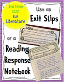 Reading Exit Slips 2nd Grade Literature CCSS