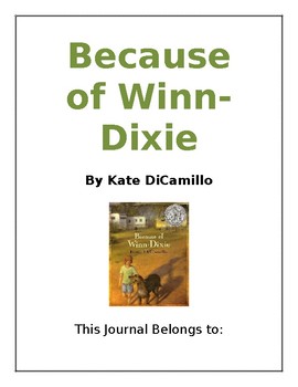 Preview of Literature Circle (Because of Winn-Dixie