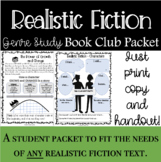 Literature Circle Book Club Packet For ANY Realistic Ficti