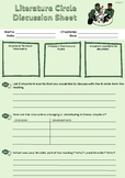 Literature Circle Discussion Sheet