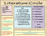 Literature Circle Introduction and Pro Formas