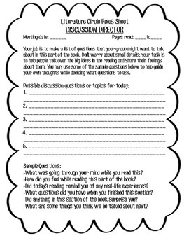 Literature Circle Packets by The Many Adventures of Third Grade | TPT