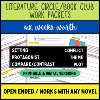 Preview of Literature Circle Packets / Book Club Packets