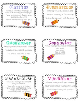 Literature Circle Posters by Dallas Thompson | Teachers Pay Teachers