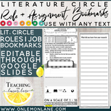 Literature Circle Roles Job | ANALYZER | Editable in Googl