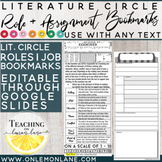 Literature Circle Roles Job | EXAMINER | Editable in Googl