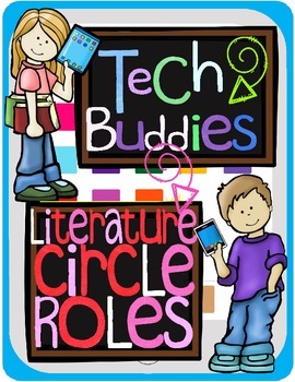 Preview of Literature Circle Roles - Tech Device Poster Set