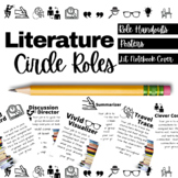 Literature Circle Roles Worksheets & Posters